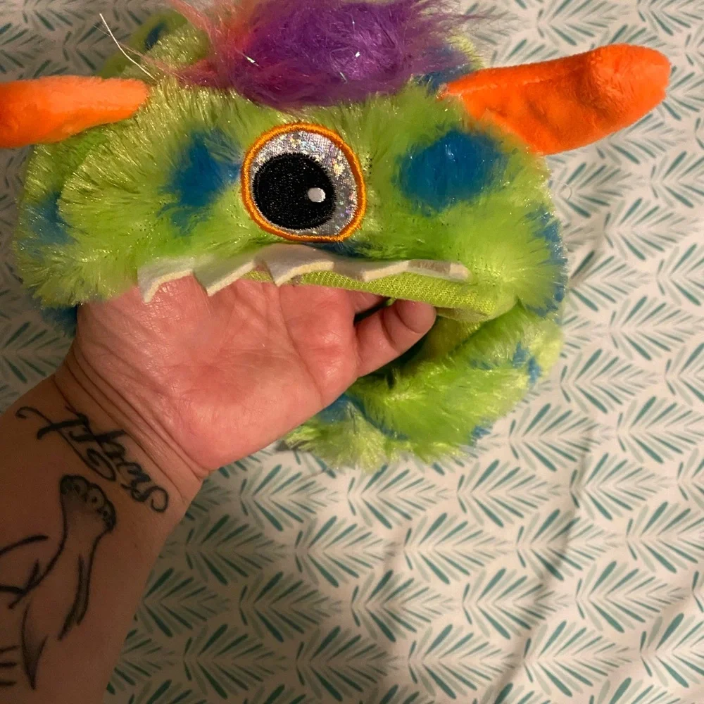 Green Monster DOG Costume with Silver Belly